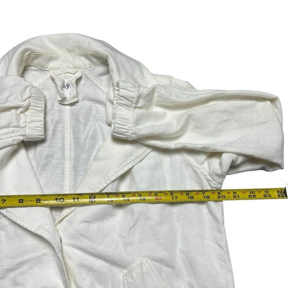 Gap Linen Topper Jacket In Ivory Size Small - Picture 5 of 5